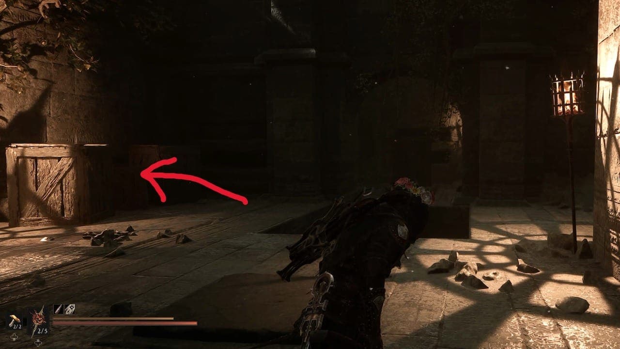 Breakable wall in Mortal Shell 2.