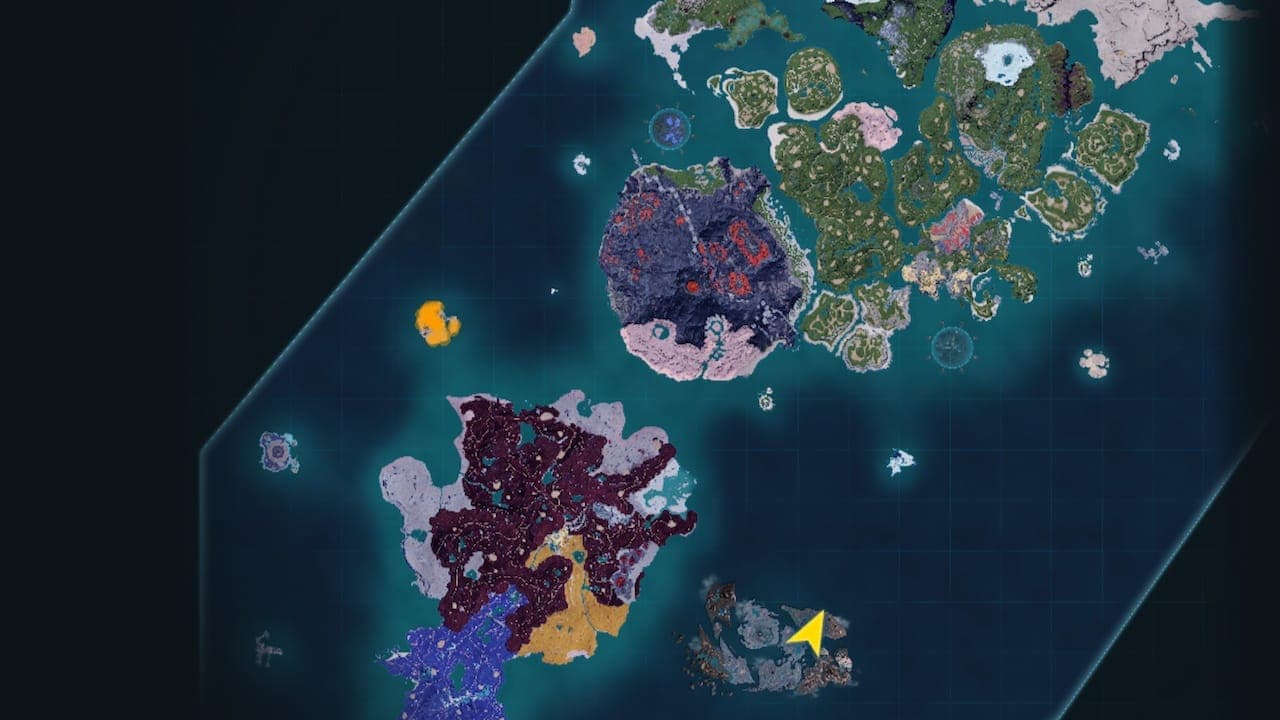Anubis spawn map location in Palworld.