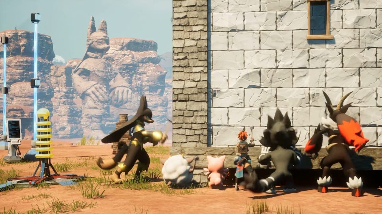 Anubis working in Palworld.