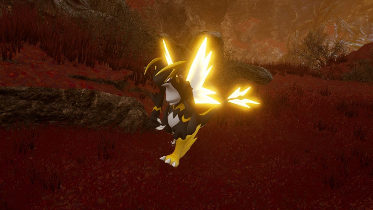 Orserk in the wild in Palworld.