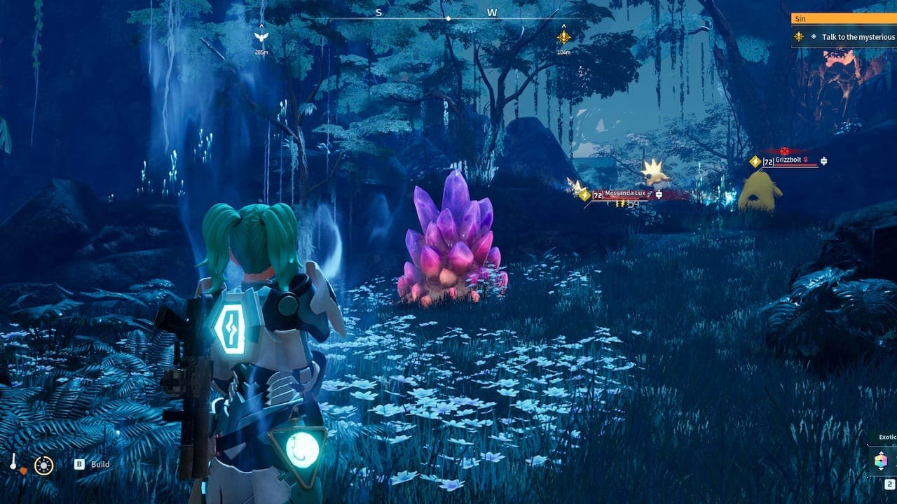 Standing near Paloxite ore in Palworld.