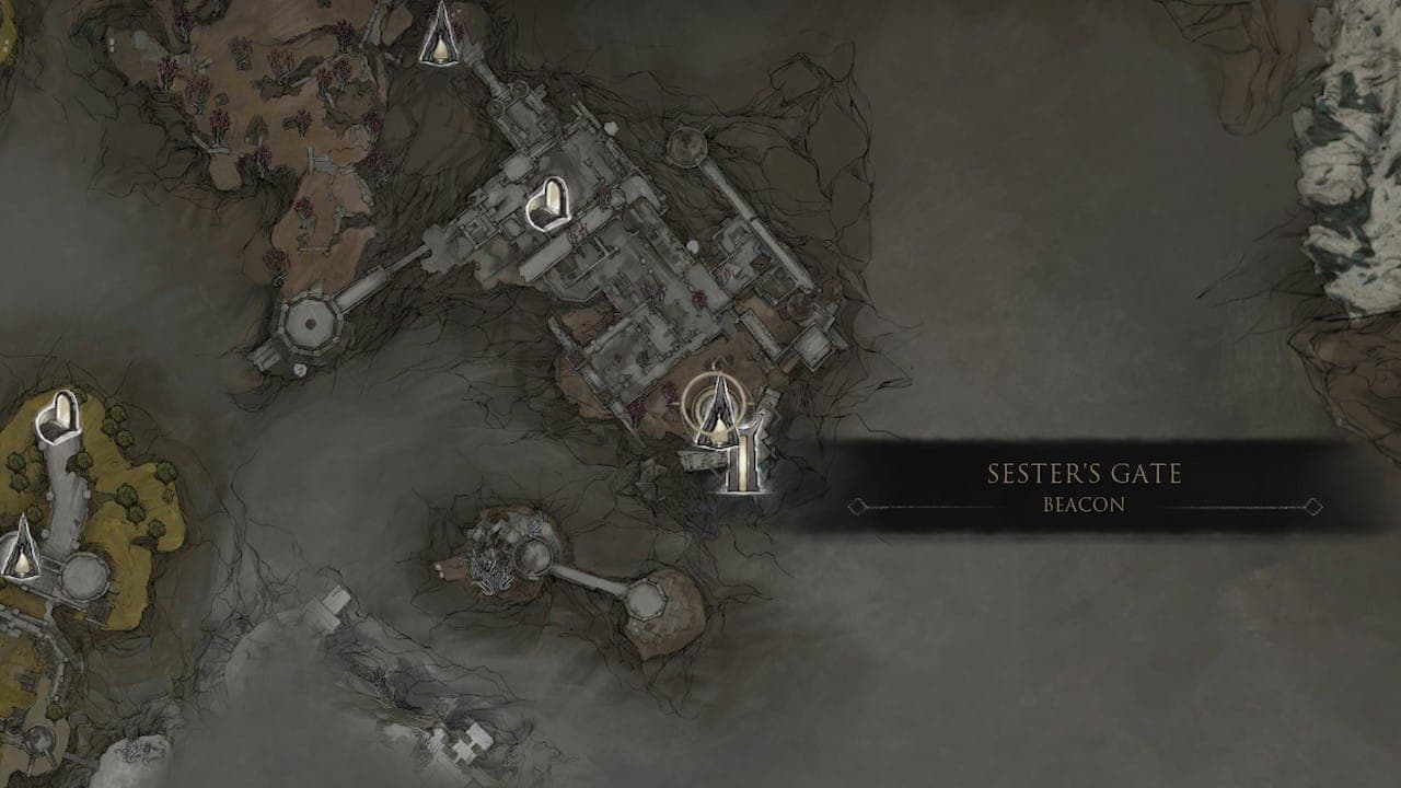 Sester's Gate Beacon in Mortal Shell 2.