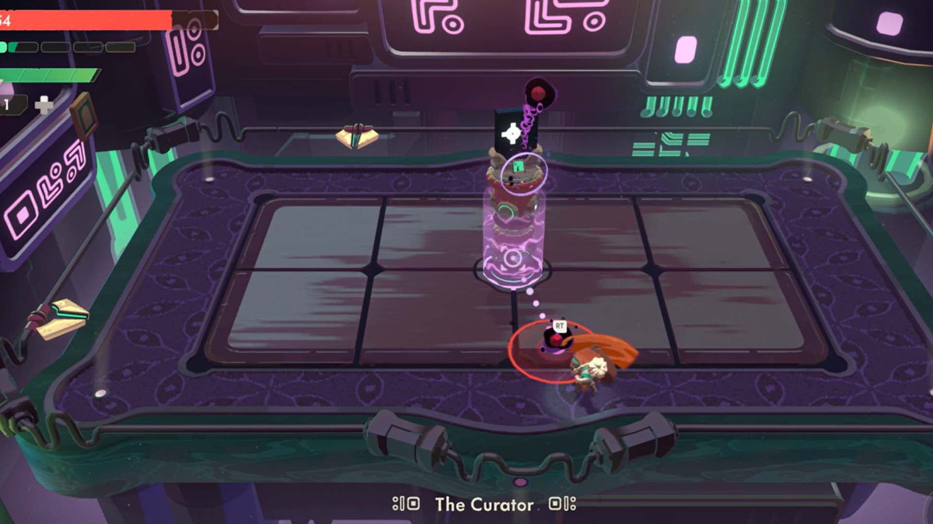 The Curator boss fight in Moonlighter 2