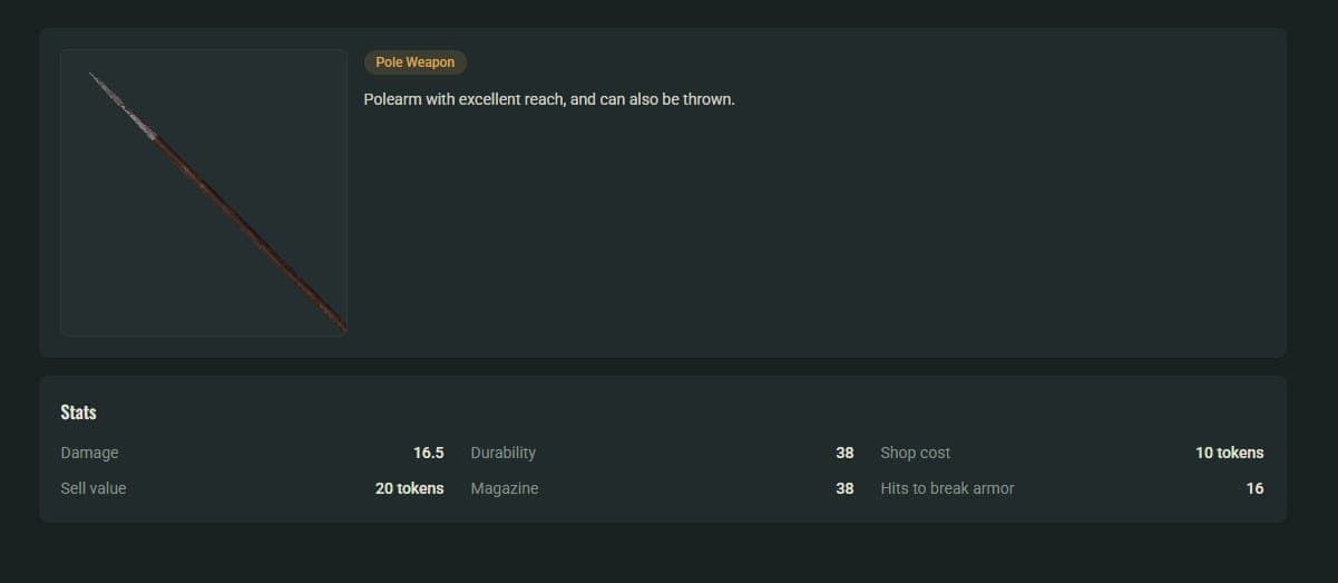 The Mound: Omen of Cthulhu best melee weapons tier list - Spear
