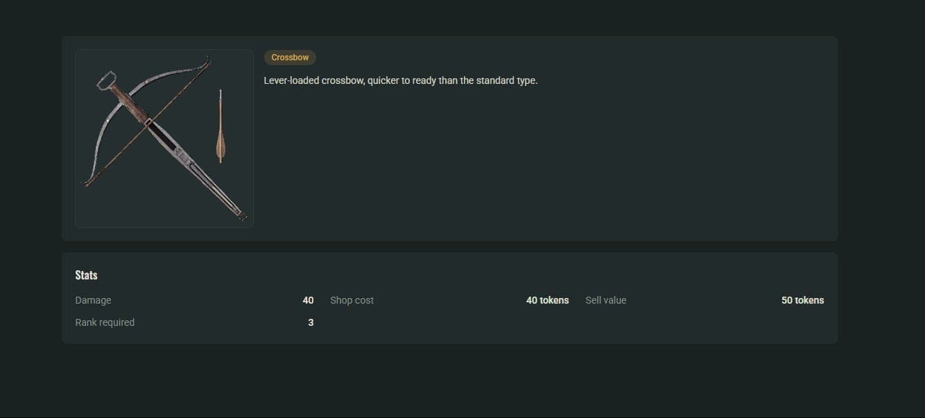 The Mound: Omen of Cthulhu best weapons tier list - Latchet Crossbow