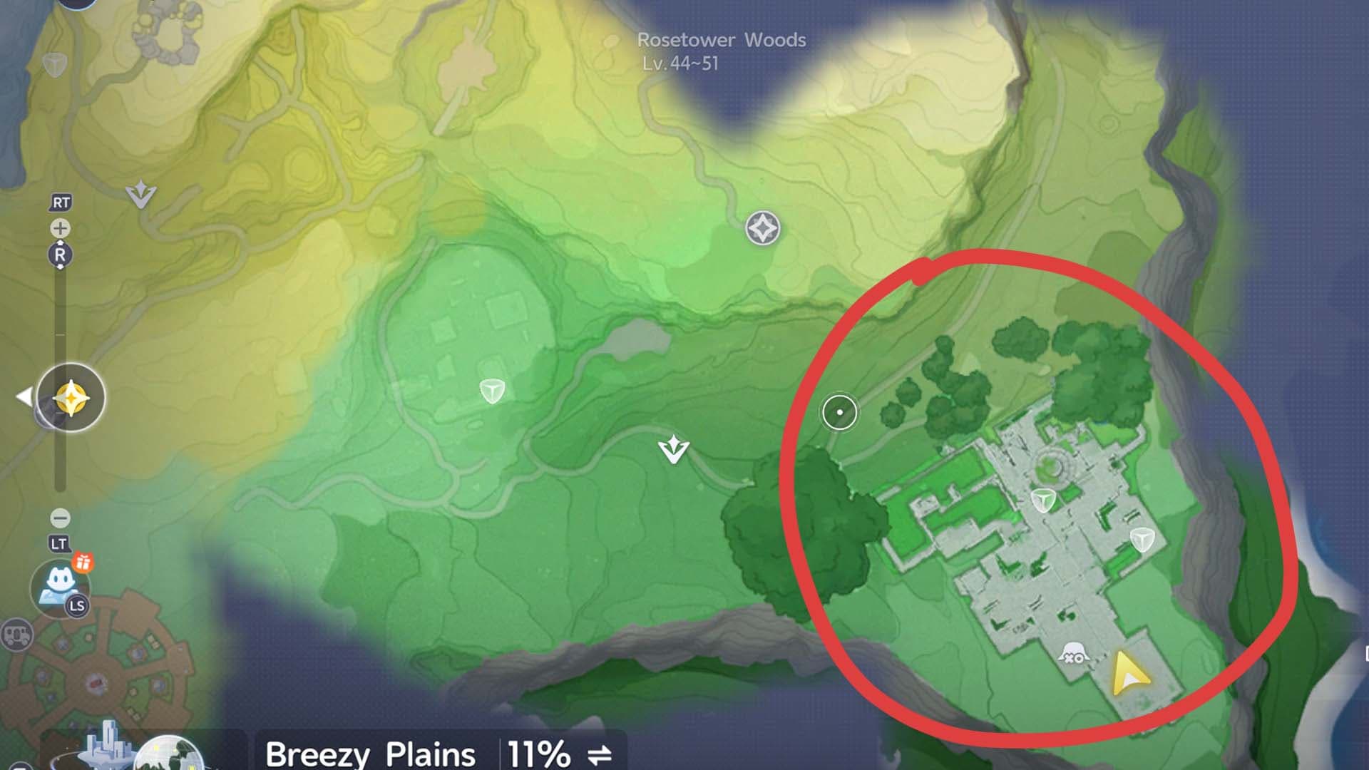 towerwood thornblade location in Aniimo