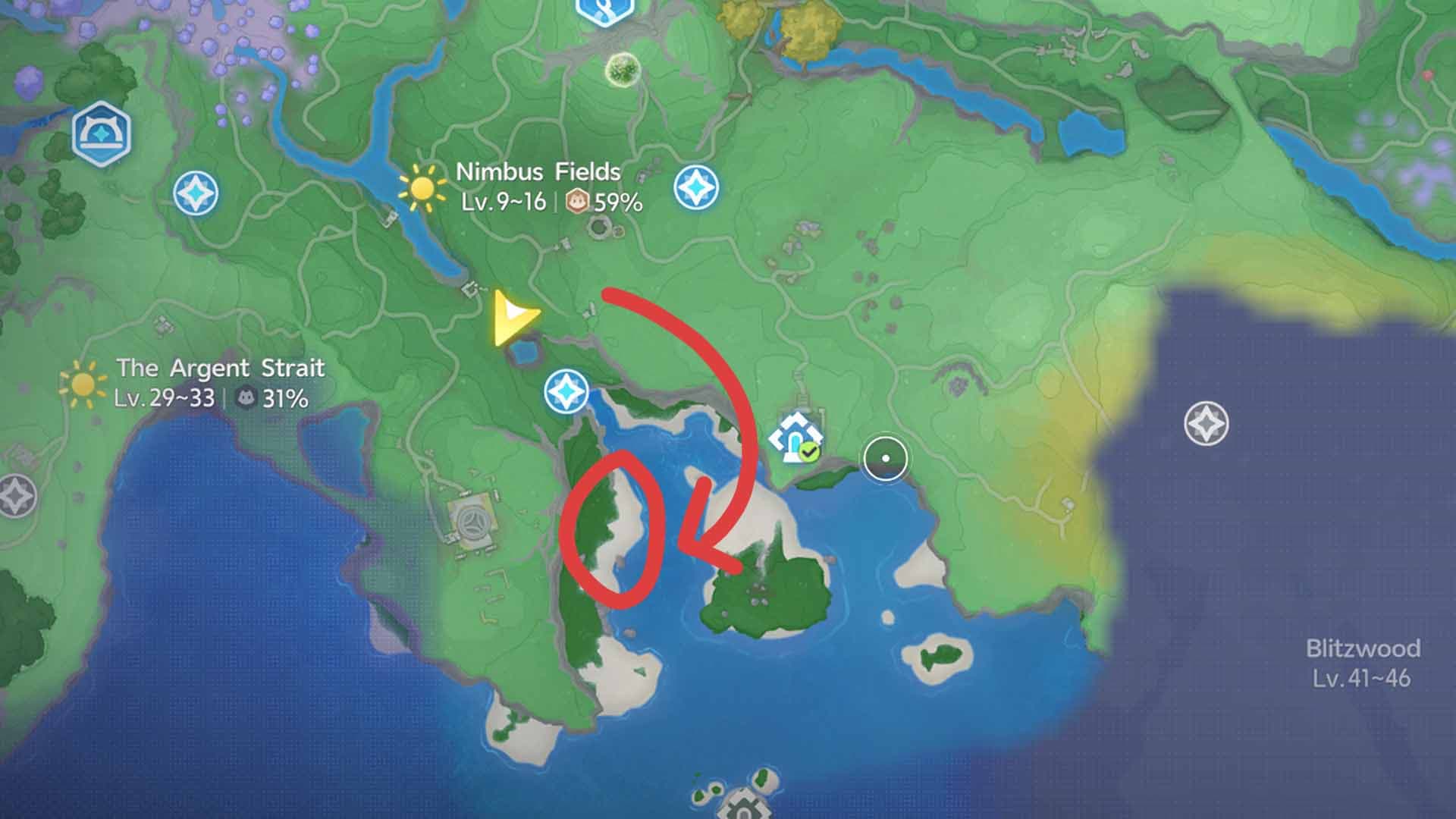 Tromber map location in Aniimo