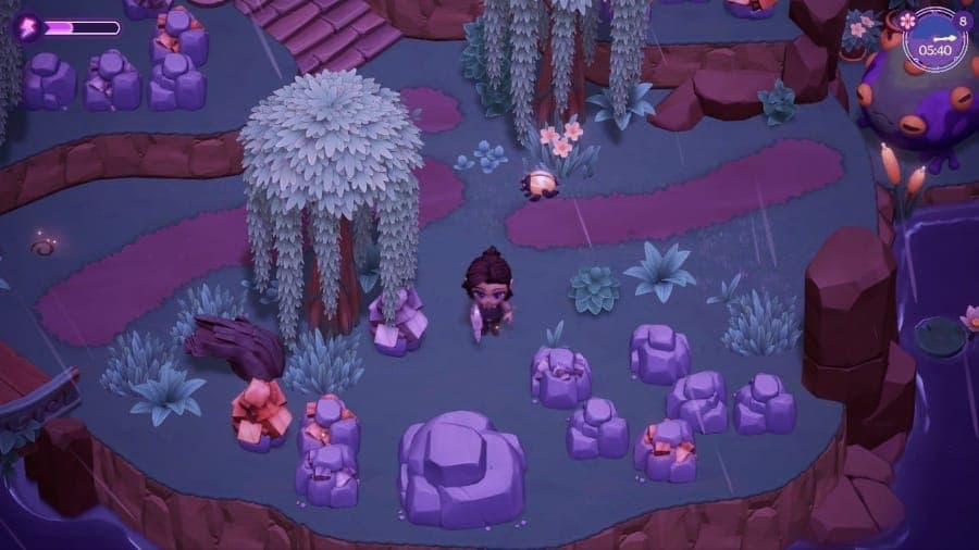 A vampire standing by the ore in Moonlit Pines in Moonlight Peaks.